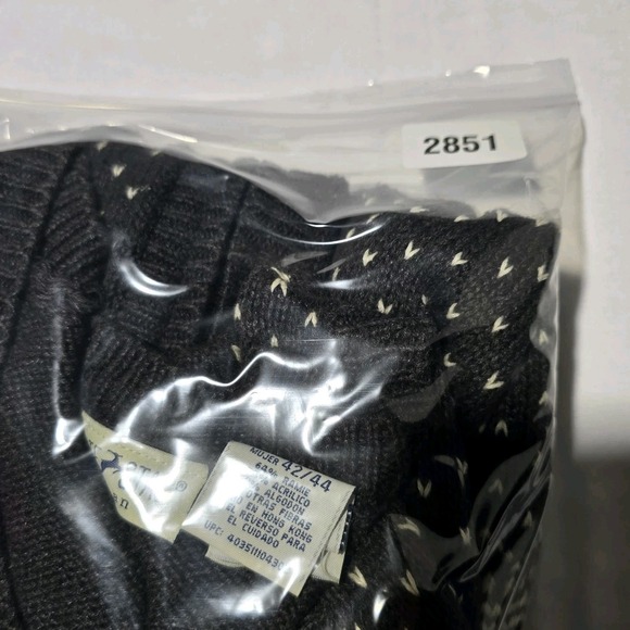 Vintage White Stag 22/24W Black Red White Zipped Winter Snowflakes Sweater Vest - Picture 8 of 8